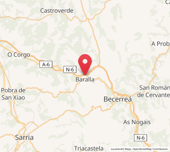 Map of Escobio, Galicia