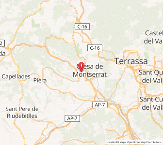 Map of Esparreguera, Catalonia