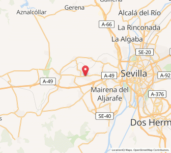 Map of Espartinas, Andalusia