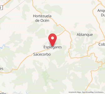 Map of Esplegares, Castille-La Mancha