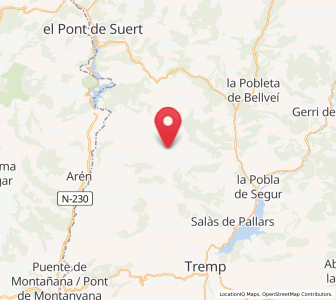 Map of Espluga de Serra, Catalonia