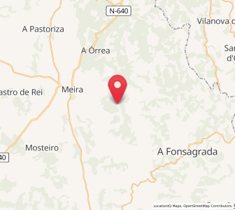 Map of Esqueira, Galicia