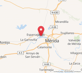 Map of Estación de Aljucén, Extremadura
