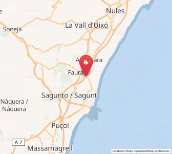 Map of Estación de Los Valles, Valencia