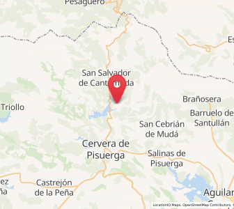 Map of Estalaya, Castille and León