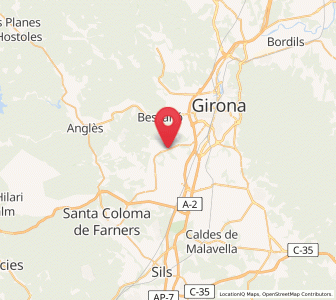 Map of Estanyol, Catalonia