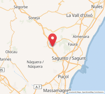 Map of Estivella, Valencia