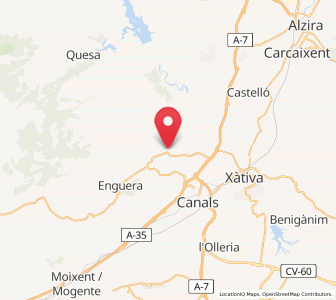 Map of Estubeny, Valencia