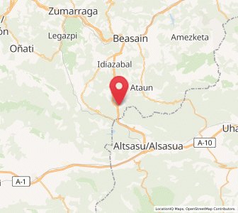 Map of Etxegarate, Basque Country