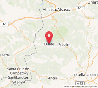Map of Eulate, Navarre