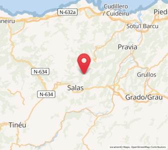 Map of Fenigonte, Asturias