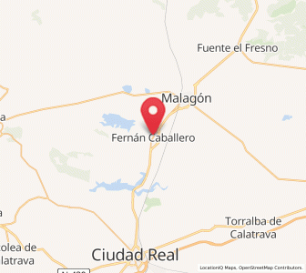 Map of Fernancaballero, Castille-La Mancha