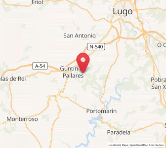 Map of Ferreira de Pallares, Galicia