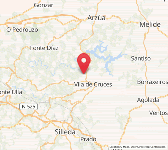 Map of Ferreirós, Galicia