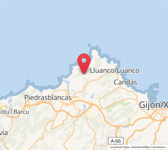 Map of Ferrera, Asturias