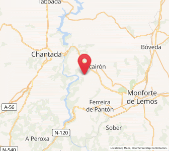Map of Fión, Galicia