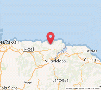 Map of Foncabada, Asturias