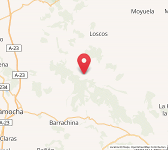 Map of Fonfría, Aragon