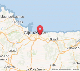 Map of Fontanía-La Guía, Asturias