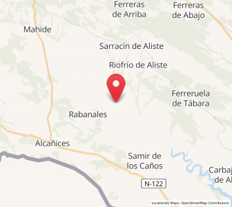 Map of Fradellos, Castille and León