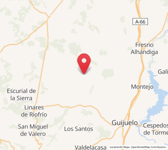 Map of Frades de la Sierra, Castille and León