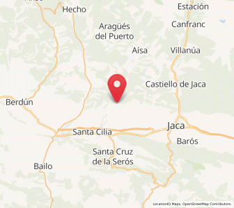 Map of Fraginal, Aragon
