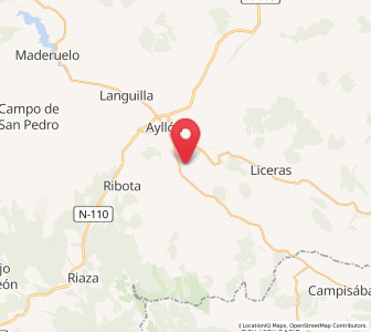 Map of Francos, Castille and León