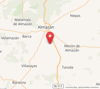 Map of Frechilla de Almazán, Castille and León