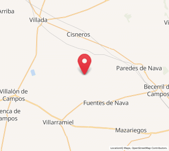 Map of Frechilla, Castille and León