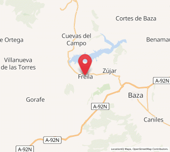 Map of Freila, Andalusia