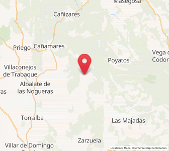Map of Fresneda de la Sierra, Castille-La Mancha