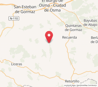 Map of Fresno de Caracena, Castille and León