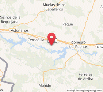 Map of Fresno de la Carballeda, Castille and León