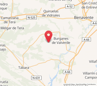 Map of Friera de Valverde, Castille and León