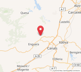 Map of Fuen Negra, Valencia