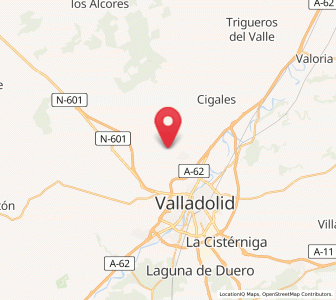 Map of Fuensaldaña, Castille and León