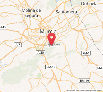 Map of Fuensanta, Murcia