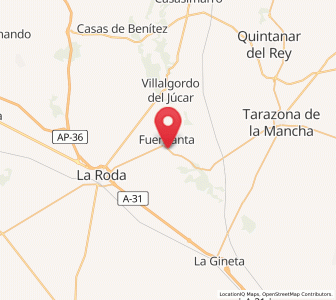 Map of Fuensanta, Castille-La Mancha
