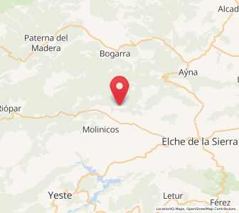 Map of Fuente Carrasca, Castille-La Mancha
