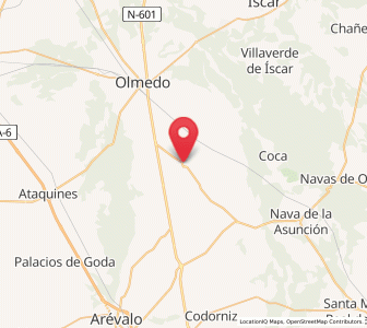 Map of Fuente de Santa Cruz, Castille and León