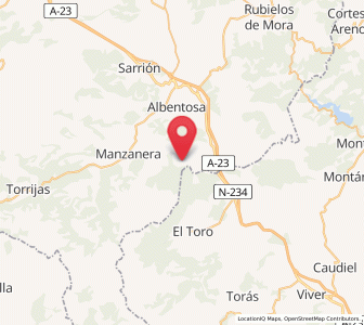 Map of Fuente del Cepo, Aragon