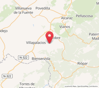 Map of Fuente del Espino, Castille-La Mancha