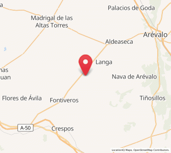 Map of Fuente el Sauz, Castille and León