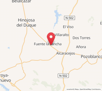 Map of Fuente la Lancha, Andalusia