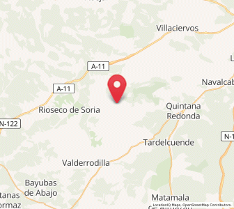 Map of Fuentealdea, Castille and León
