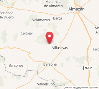 Map of Fuentegelmes, Castille and León