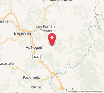Map of Fuentejuana, Galicia