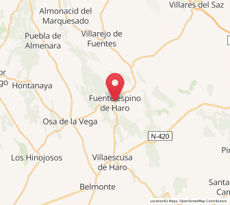 Map of Fuentelespino de Haro, Castille-La Mancha