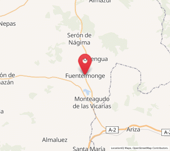 Map of Fuentelmonje, Castille and León