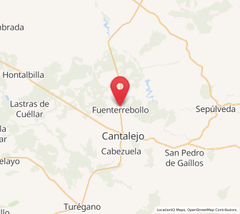 Map of Fuenterrebollo, Castille and León